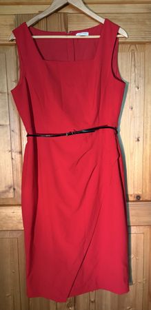 Rotes Kleid von Calvin Klein, Grösse 10, neuwertig