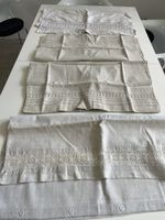 Vintage Leinen Bettwäsche Set mit Spitze, Sommer Sale!