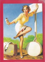 PIN UP GIRL, GIL ELVGREN, BUSSTOP