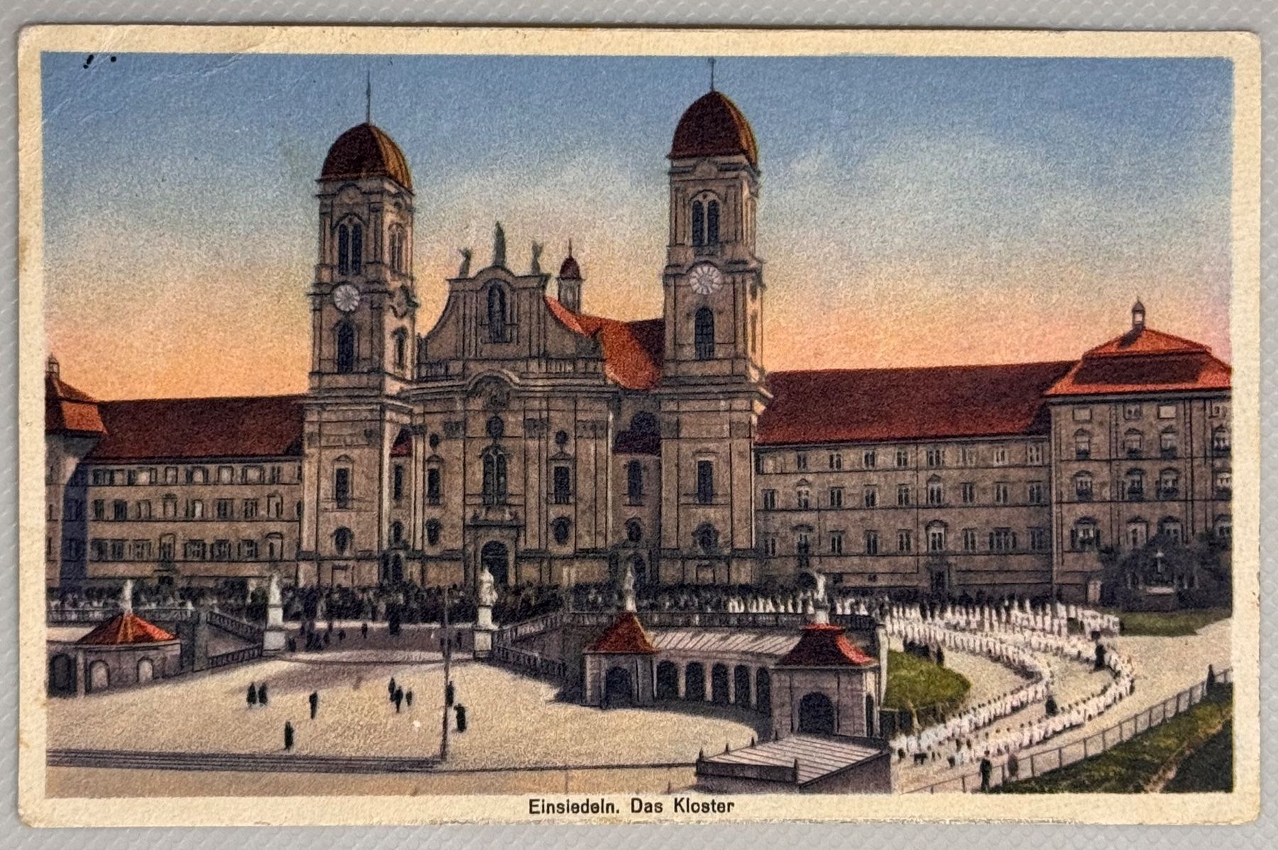 Cartoline postali: Alte Ansichtskarte Kloster Einsiedeln – Usato da Andwil SG venduto da Ariisa1234