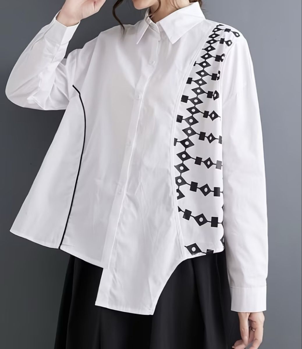 Camicette: Chic Camicia di cotone-1size- nuovo stile – Nuovo e nell'imballaggio originale da Gordevio venduto da LanaZimm 2
