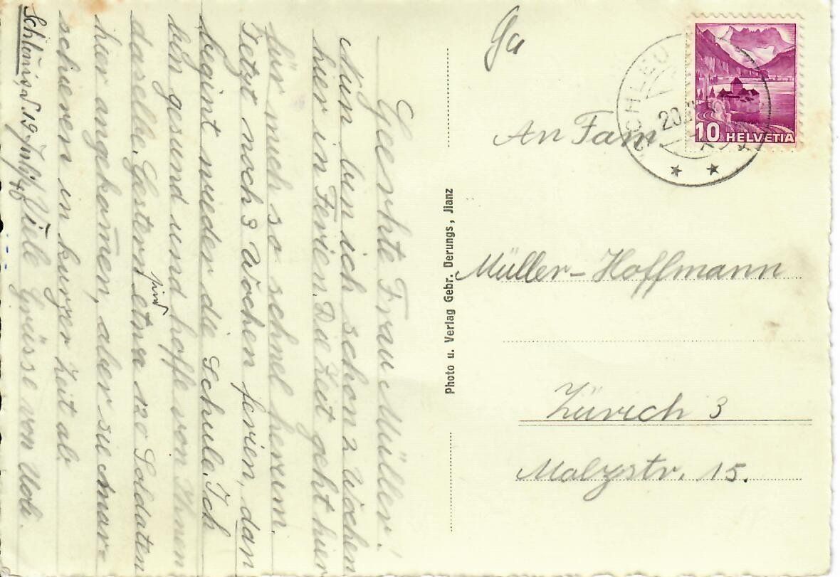 Cartes postales: Ilanz – D'occasion à Hochdorf par Ziegel-16 1