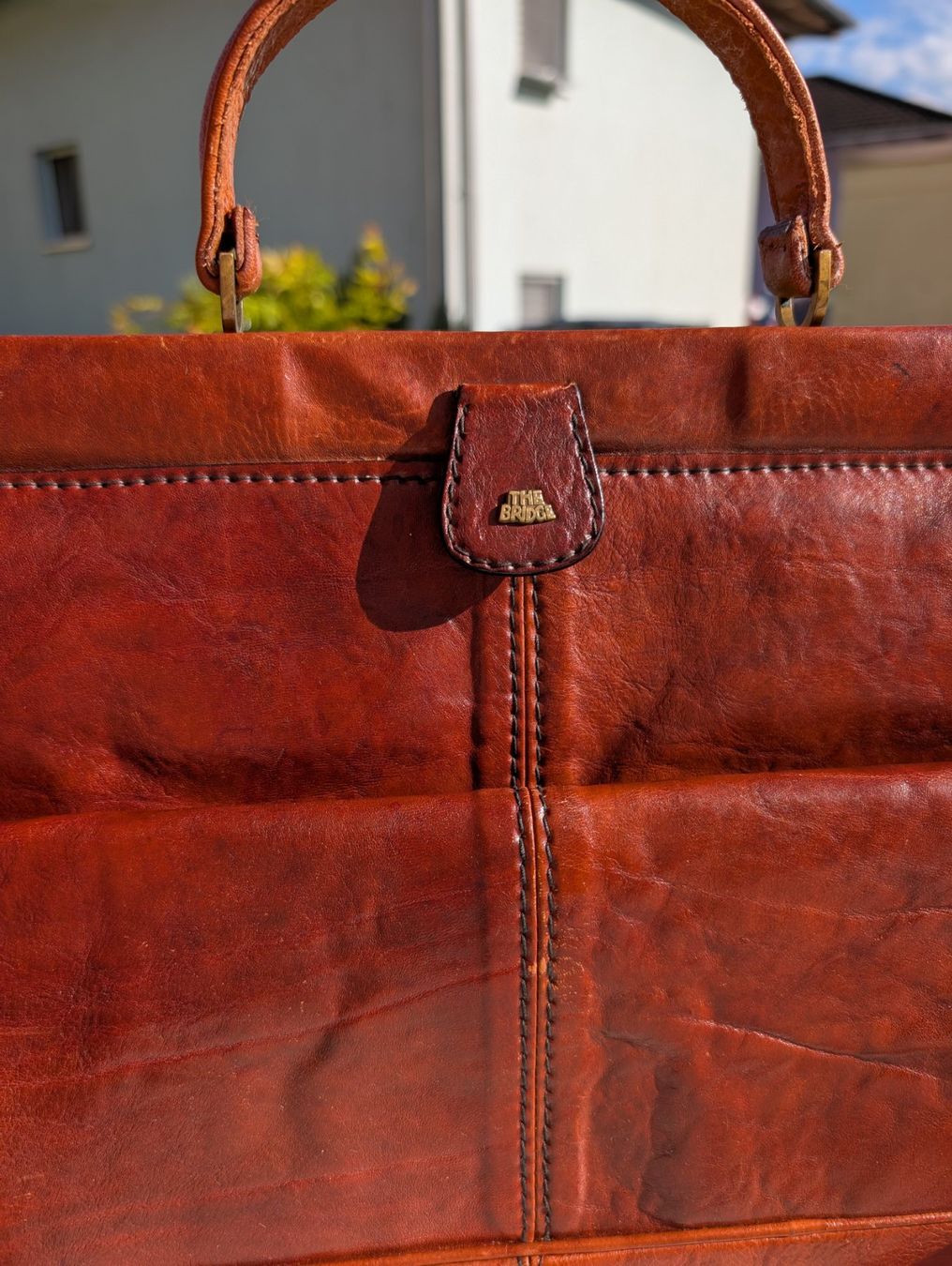 Taschen: Elegante Ledertasche "Le Bridge", Braun – Gebraucht aus Cugnasco von tizianaq 2