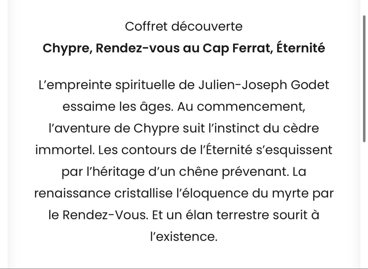 Profumi & Eau de Toilette: Maison GODET Coffrets découverte – Nuovo (secondo la descrizione) da fey venduto da Caductilometre 4