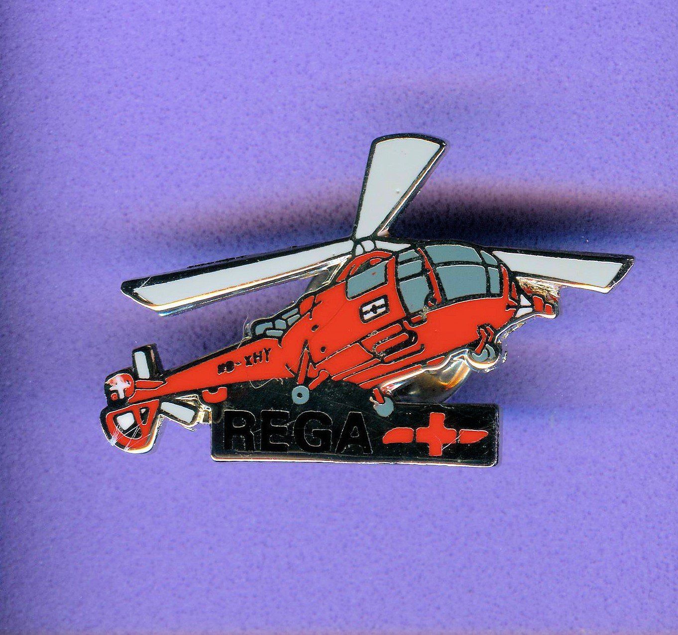 Rega Placchette & Badge: REGA  Helikopter – Usato da Winterthur venduto da Sammleroase
