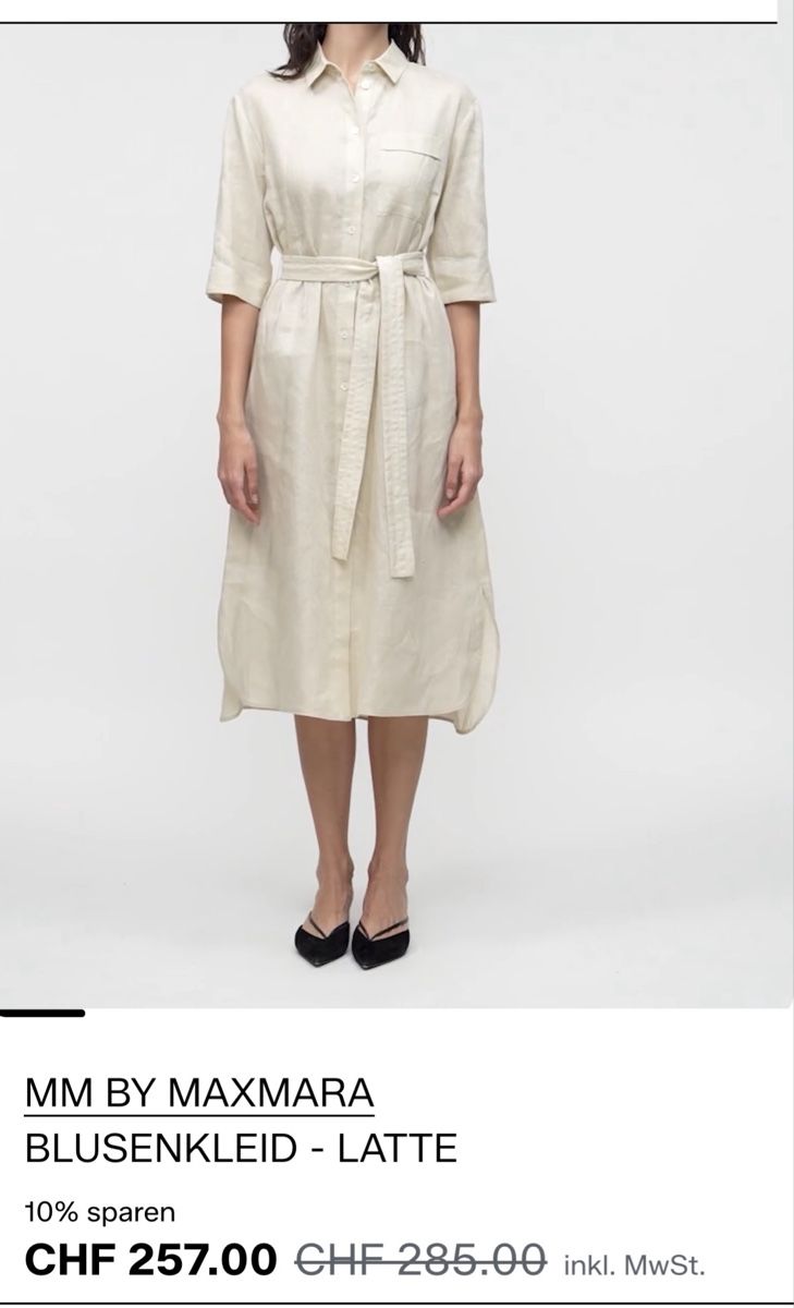 Max Mara Kleider: Hemdblusenkleid von MaxMara Weekend in Leinen – Gebraucht aus Zürich von Altnic 1