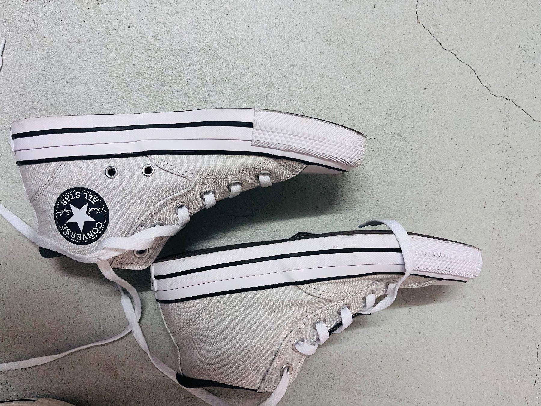 Converse Scarpe da uomo: Converse, Gr. 39, Hellgrau, top Zustand, geswaschen – Usato da Hirzel venduto da smunoz 1