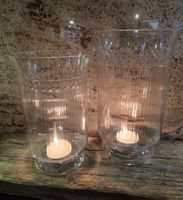 Glasvasen-Set für kleine und grosse Kerzen