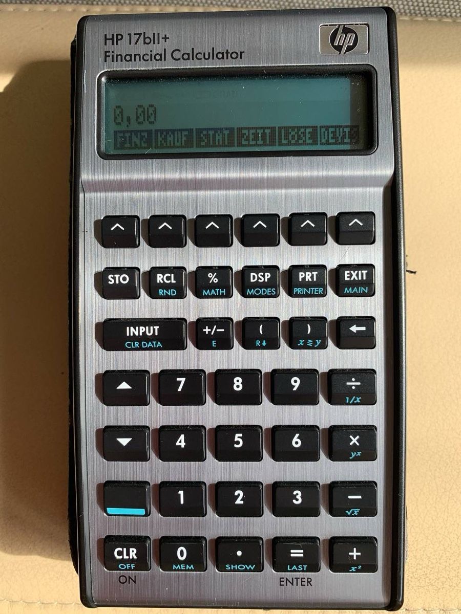 Hewlett Packard Taschenrechner: Professioneller Taschenrechner HP 17bII+ – Gebraucht aus Schaan von nan_2pg2