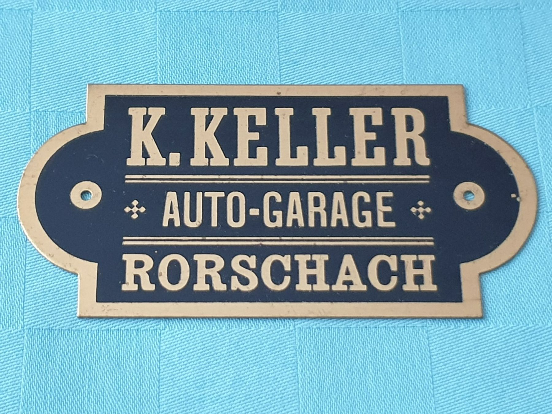 Schilder: Schild K. KELLER AUTO - GARAGE RORSCHACH – Gebraucht aus Mörschwil von spirspi