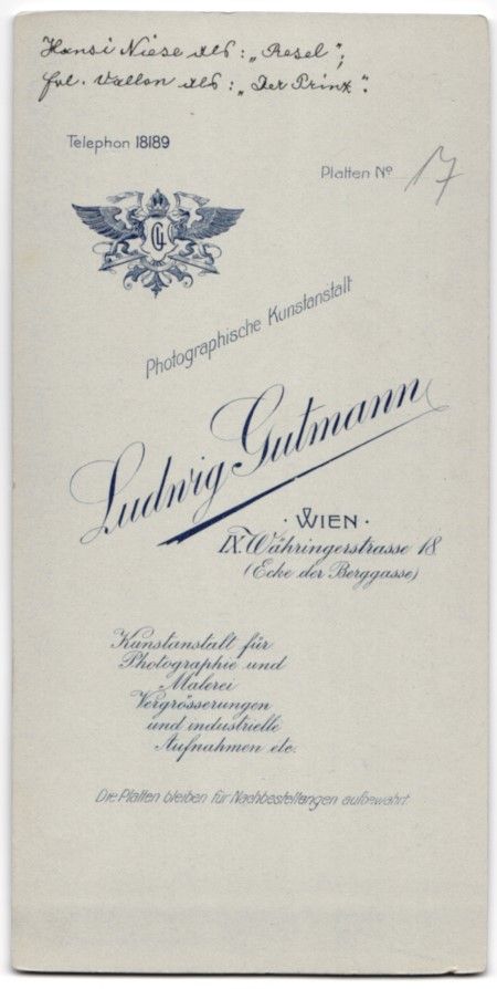 Fotografie &  Plakate: Fotografie Ludwig Gutmann, Wien, Schausp – Gebraucht aus Berlin von bartko-reher 1