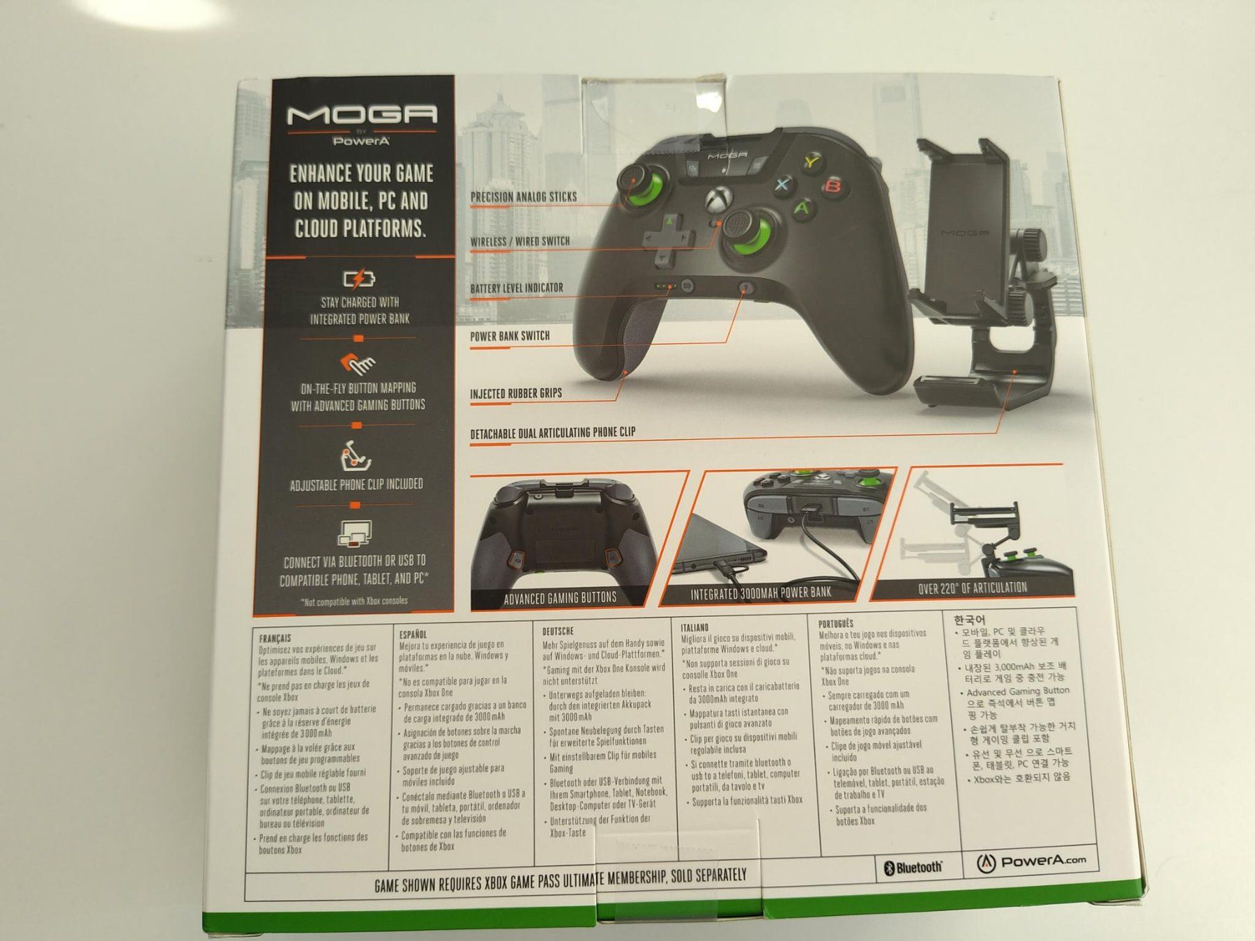 Controller: MOGA XP5-X Plus Bluetooth Controller für Mobile Gaming Xbox – Nuovo (secondo la descrizione) da Herznach venduto da mljohn 8