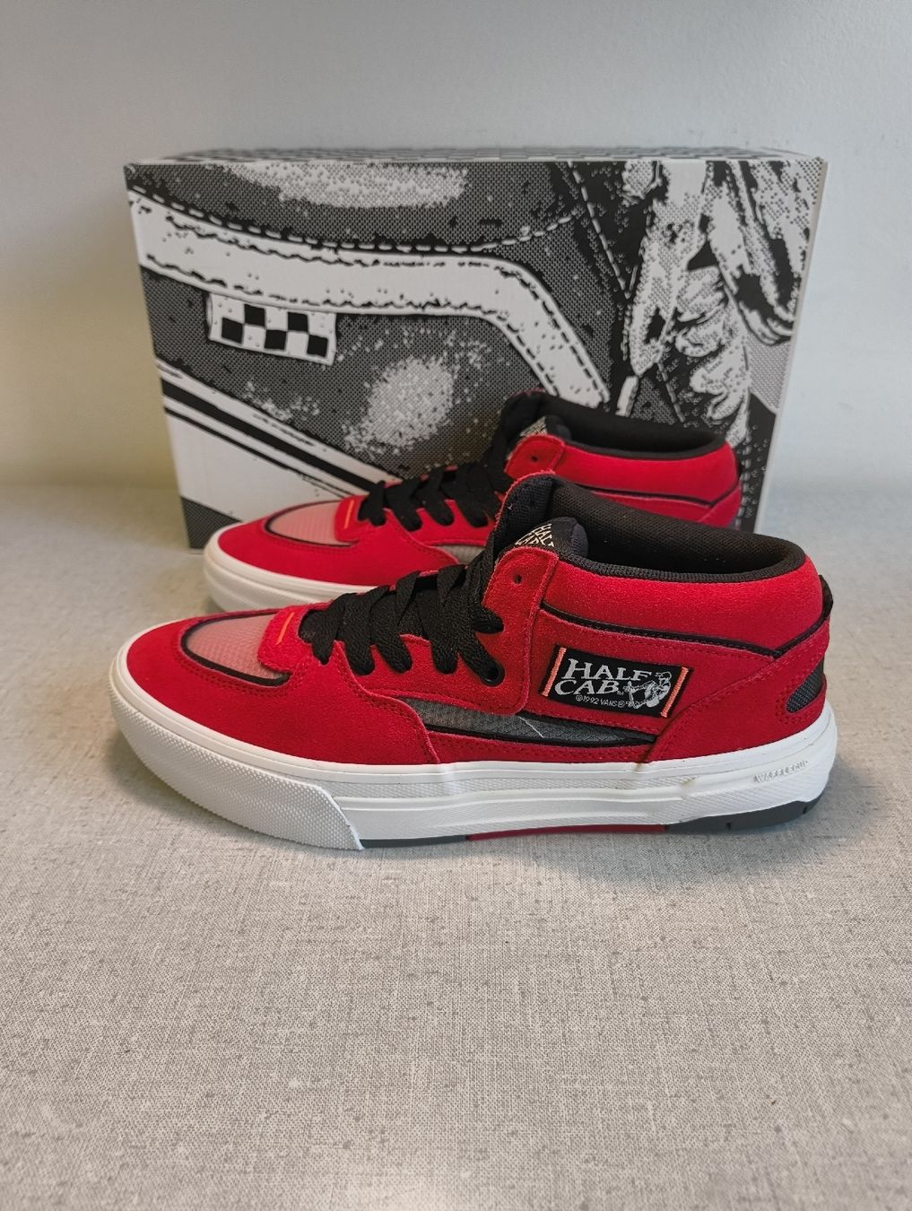 Vans Scarpe da uomo: Vans Half Cab, red black grey, Gr.42.5 – Nuovo e nell'imballaggio originale da Uitikon Waldegg venduto da PJLS1 2
