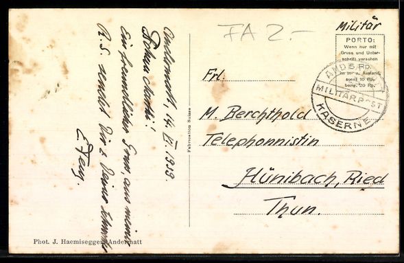 Cartes postales: AK Andermatt, Mit Oberalpstrasse – D'occasion à Berlin par bartko-reher 1