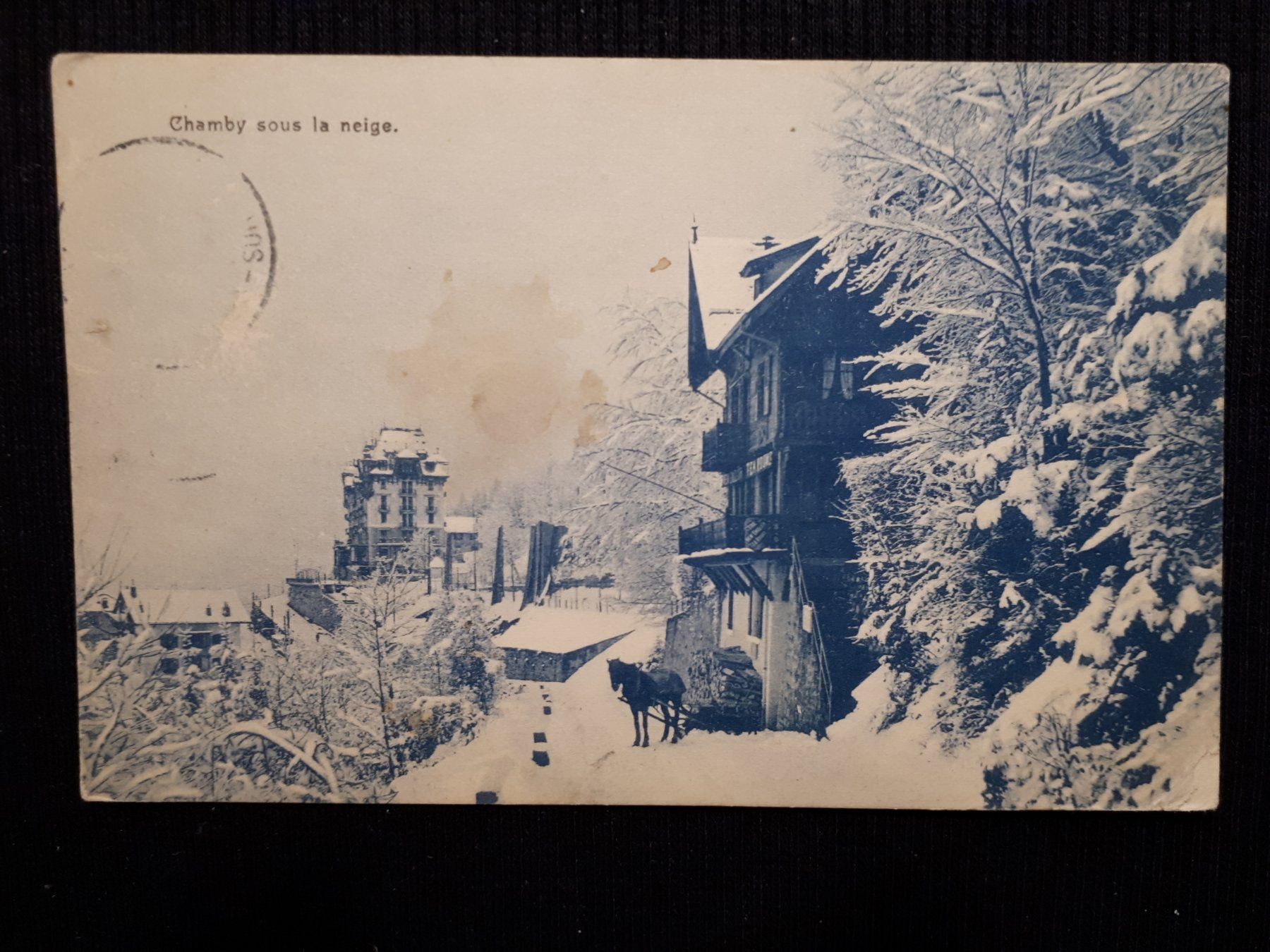 Cartes postales: CHAMBRY - 1916 - PFERD MIT SLITTEN – D'occasion à Ponto Valentino par giorgia06