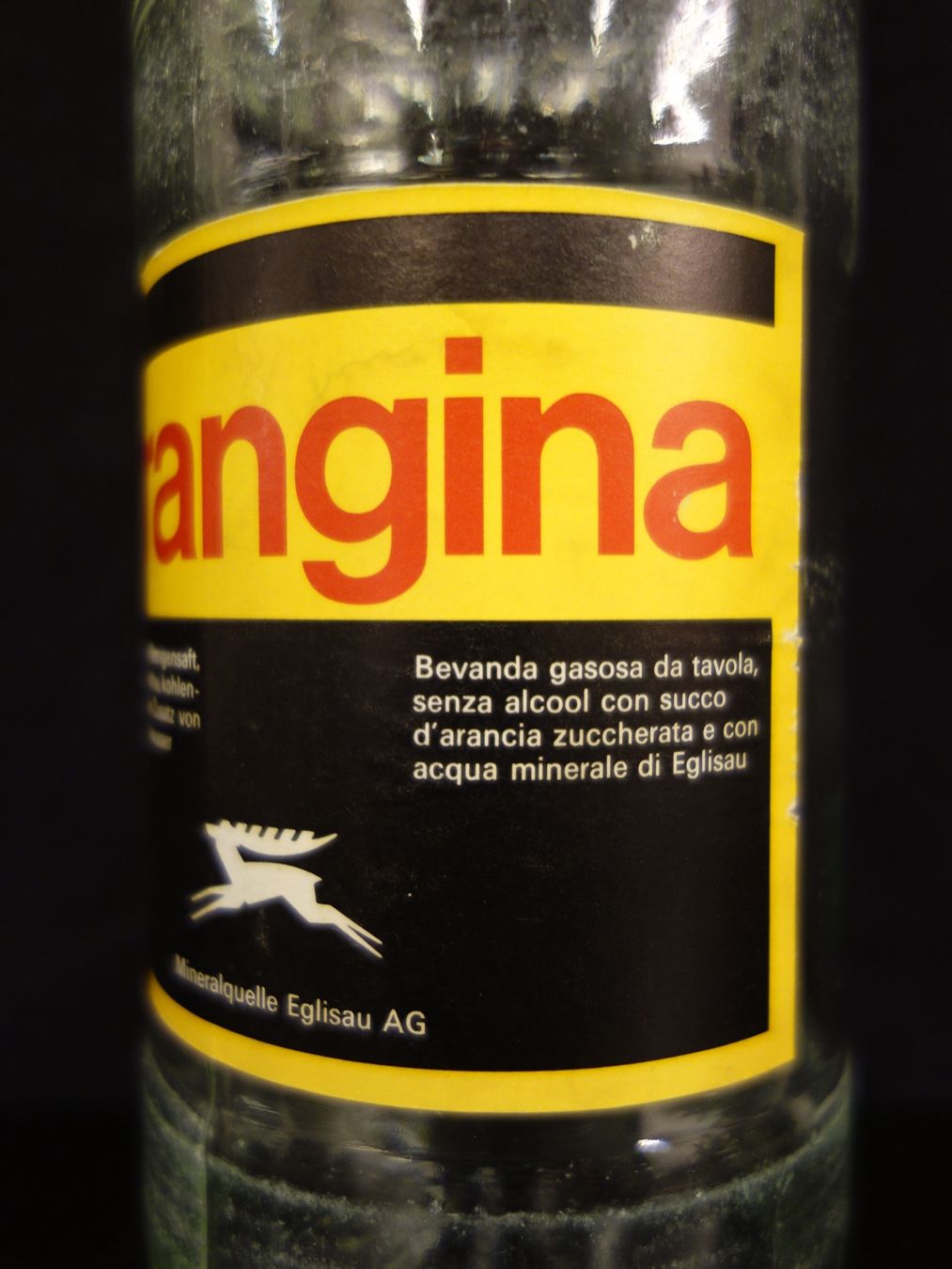 Bicchieri, Caraffe & Bottiglie: alte Flasche ORANGINA 1969 SIEGWART – Usato da Kerzers venduto da Flaschenposten 6