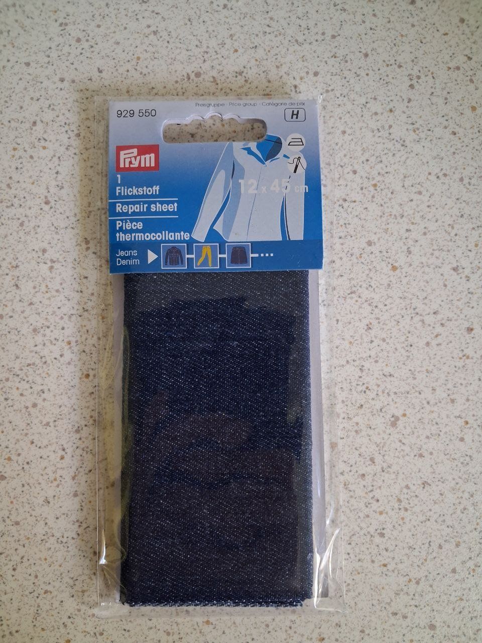 Tessuti: Prym Flickstoff Jeans dunkelblau – Nuovo e nell'imballaggio originale da Dietlikon venduto da Sombi94