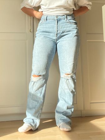 Coole H&M Curvy Jeans, Grösse 40, Straight Leg