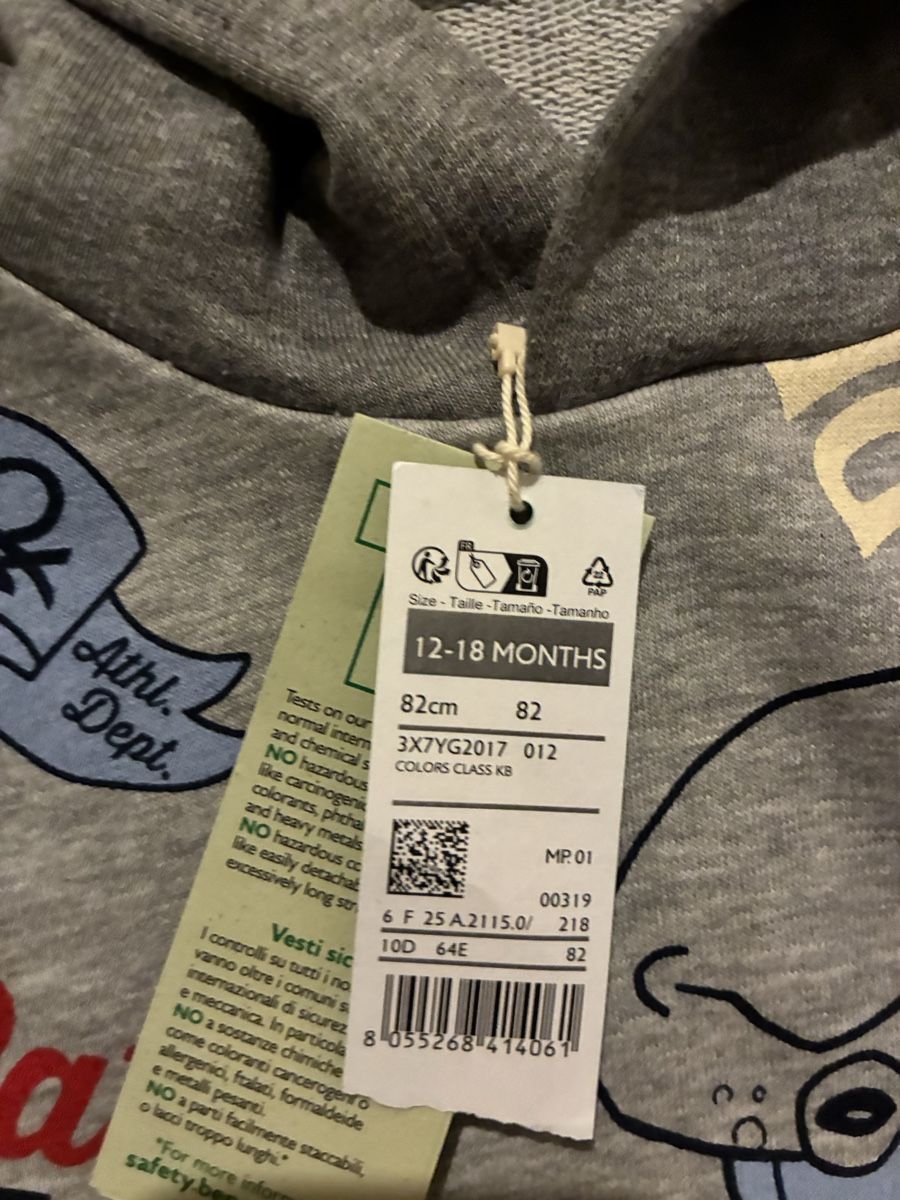 Benetton Maglioni & Felpe: Benetton Hoodie Gr. 82 – Nuovo (secondo la descrizione) da Casaccia venduto da Abc0376 1