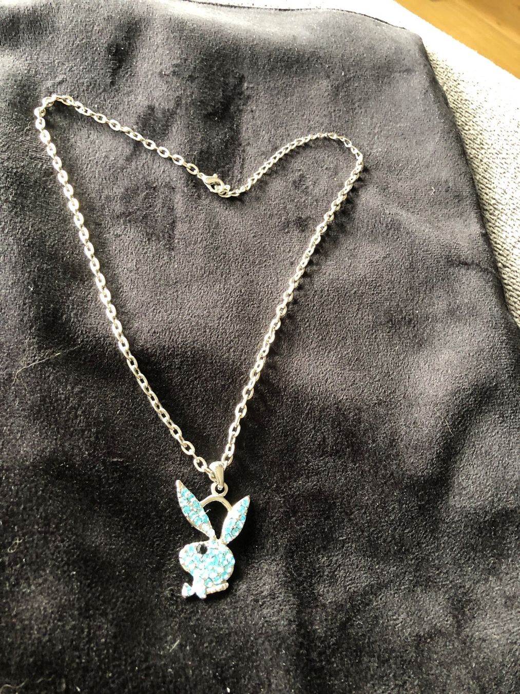 Playboy Ketten: Edelstahl Kette Play Boy mit hübsche Steine – Gebraucht aus Läufelfingen von Original100 2
