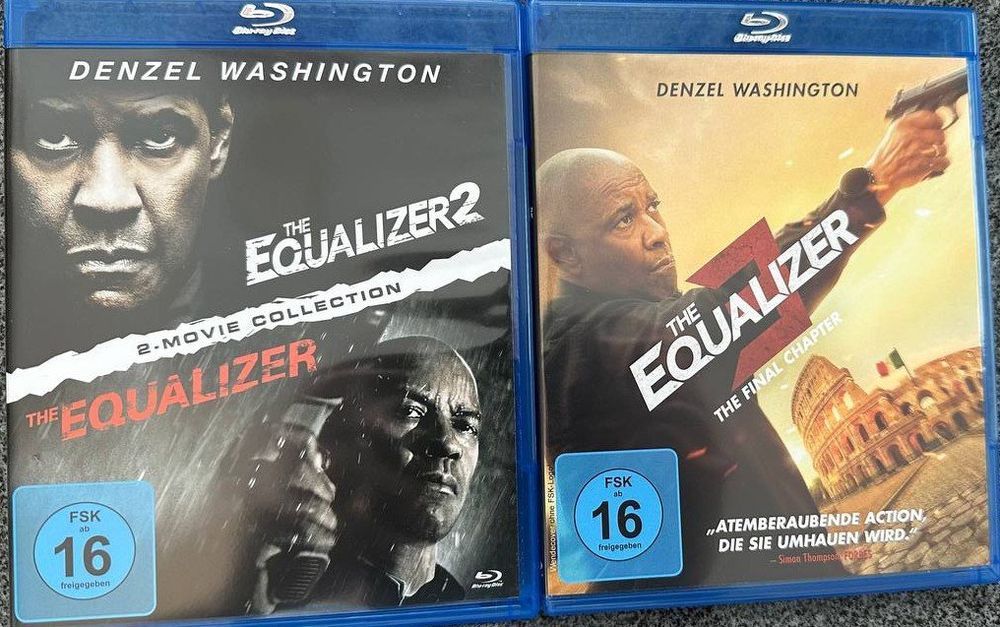 The Equalizer 1+2 & 3, Denzel Washington, Top Zustand! (Gebraucht) in ...