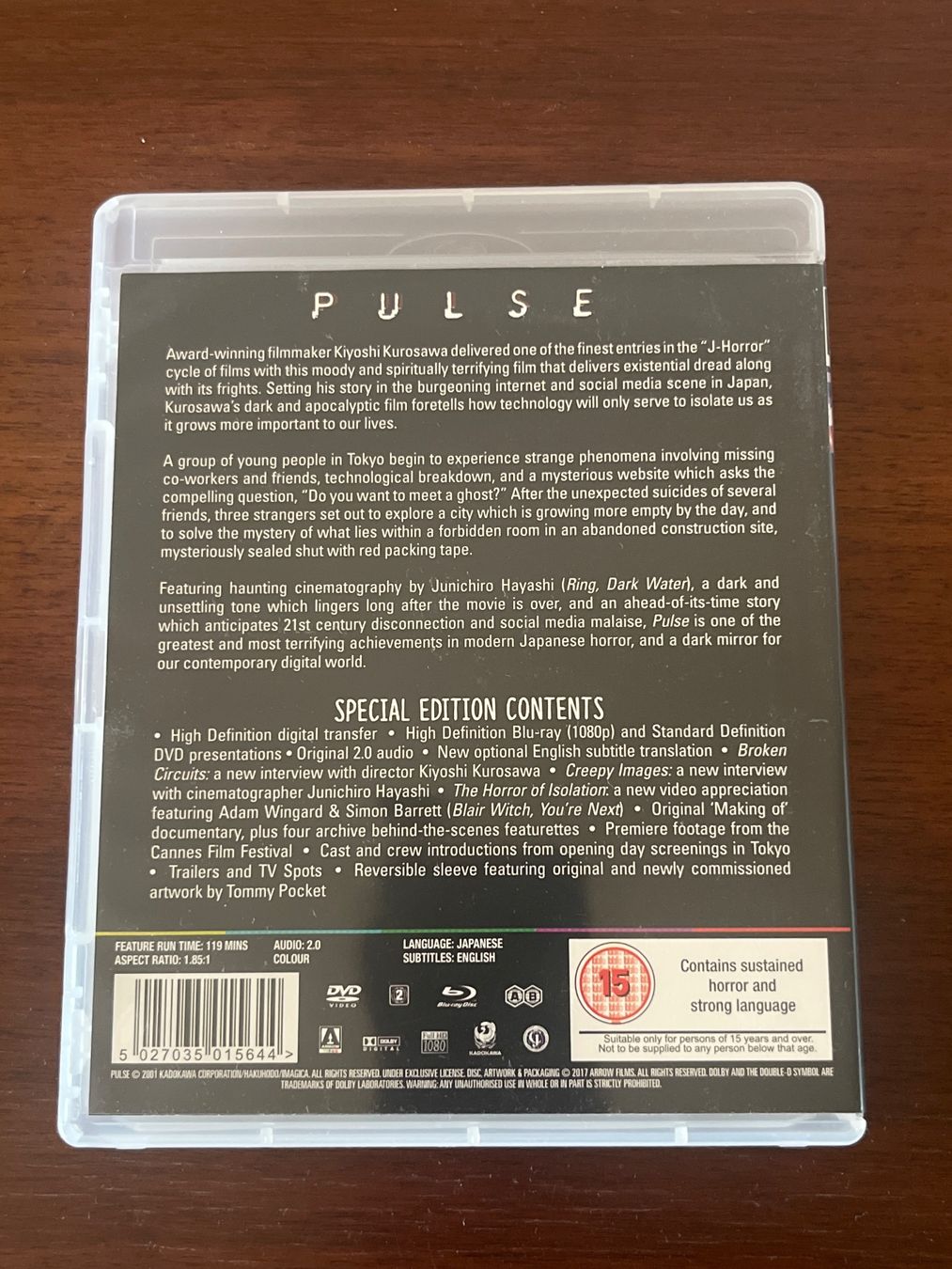 Tutti i DVDs: Blu-ray & - PULSE, Limited Edition – Usato da Luzern venduto da Jiggy_8898 1
