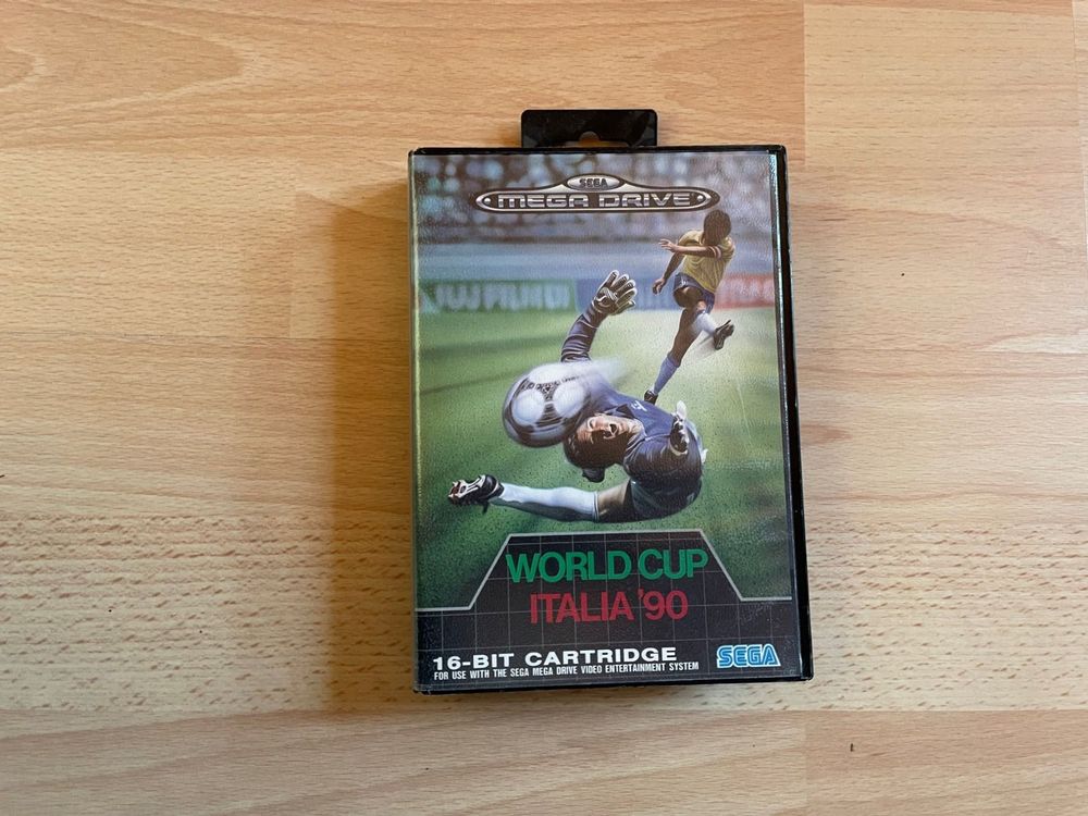 Jeu Sega Mega Drive – World Cup Italia 90 – Complet Boîte – PAL – Très Bon état