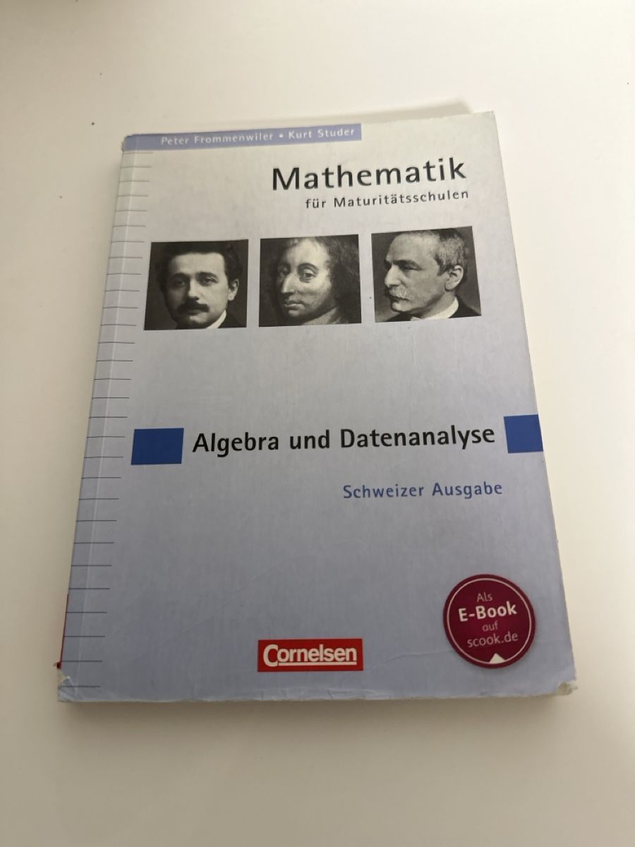 Bücher: Mathematik Algebra und Datenanalyse Schweizer Ausgabe – Gebraucht aus Udligenswil von ste_2ftf