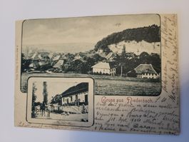 Ansichtskarte Niederösch gelaufen 1901 guter Zustand Box