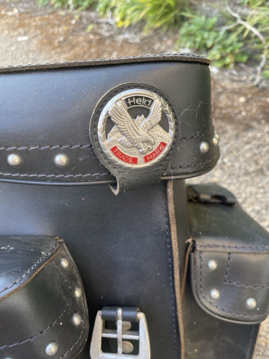 Held Borse: Leder Satteltaschen Held Motorradtaschen  – Usato da Winterthur venduto da Ema9 1