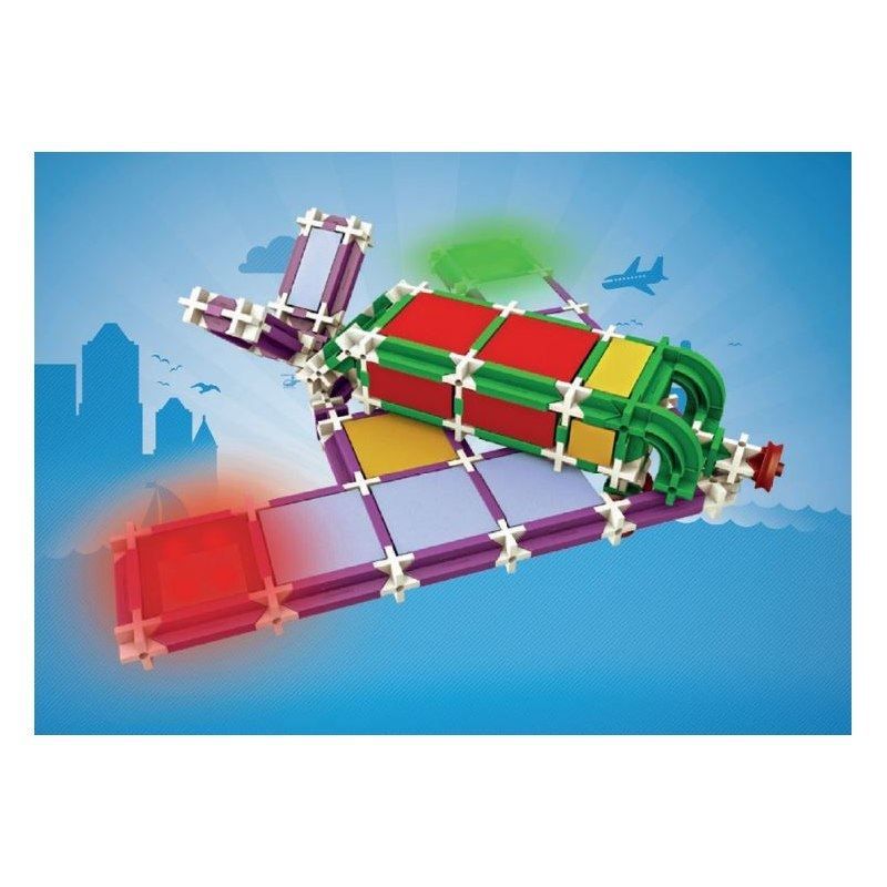 Kit di costruzioni: Baukasten Schiff, Turm, Flugzeug – Nuovo e nell'imballaggio originale da Mosnang venduto da glascom 5