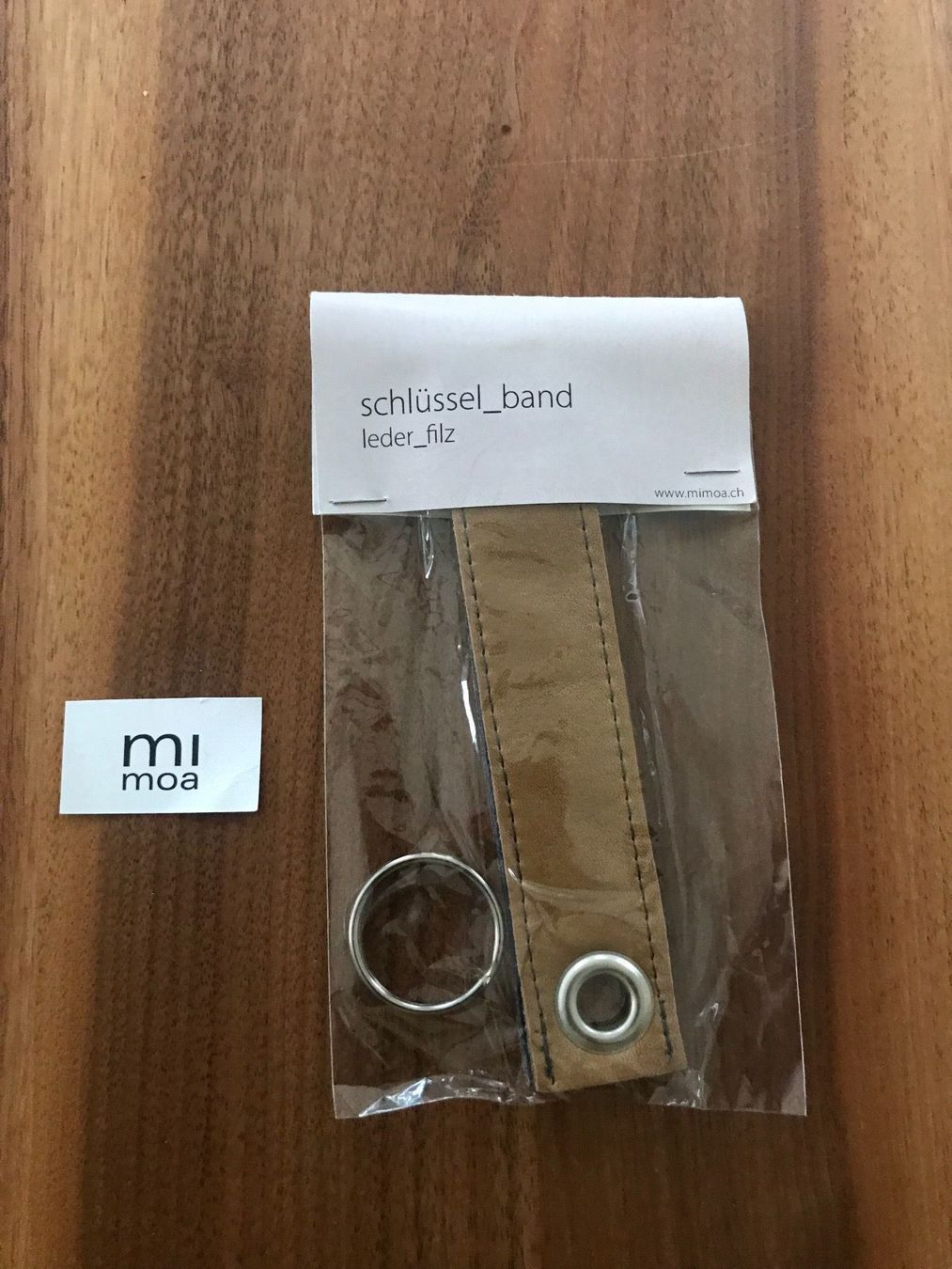 Portachiavi: schlüssel_band LEDER+FILZ hellbraun – Nuovo e nell'imballaggio originale da Luzern venduto da HuberRenat