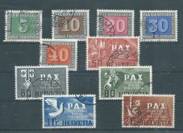 PAX ZNr. 262 - 271, gestempelt