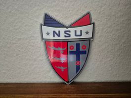 Emailschild NSU Motorrad Werkstatt Service Emaille Schild