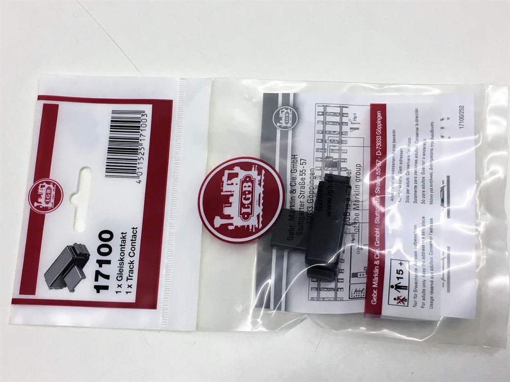 Contact De Voie LGB 17100 – Commande Automatique Pour Train Garden, Interrupteur Magnétique, Rail G, Compatible Aimant 17010, Accessoire Modélisme Ferroviaire