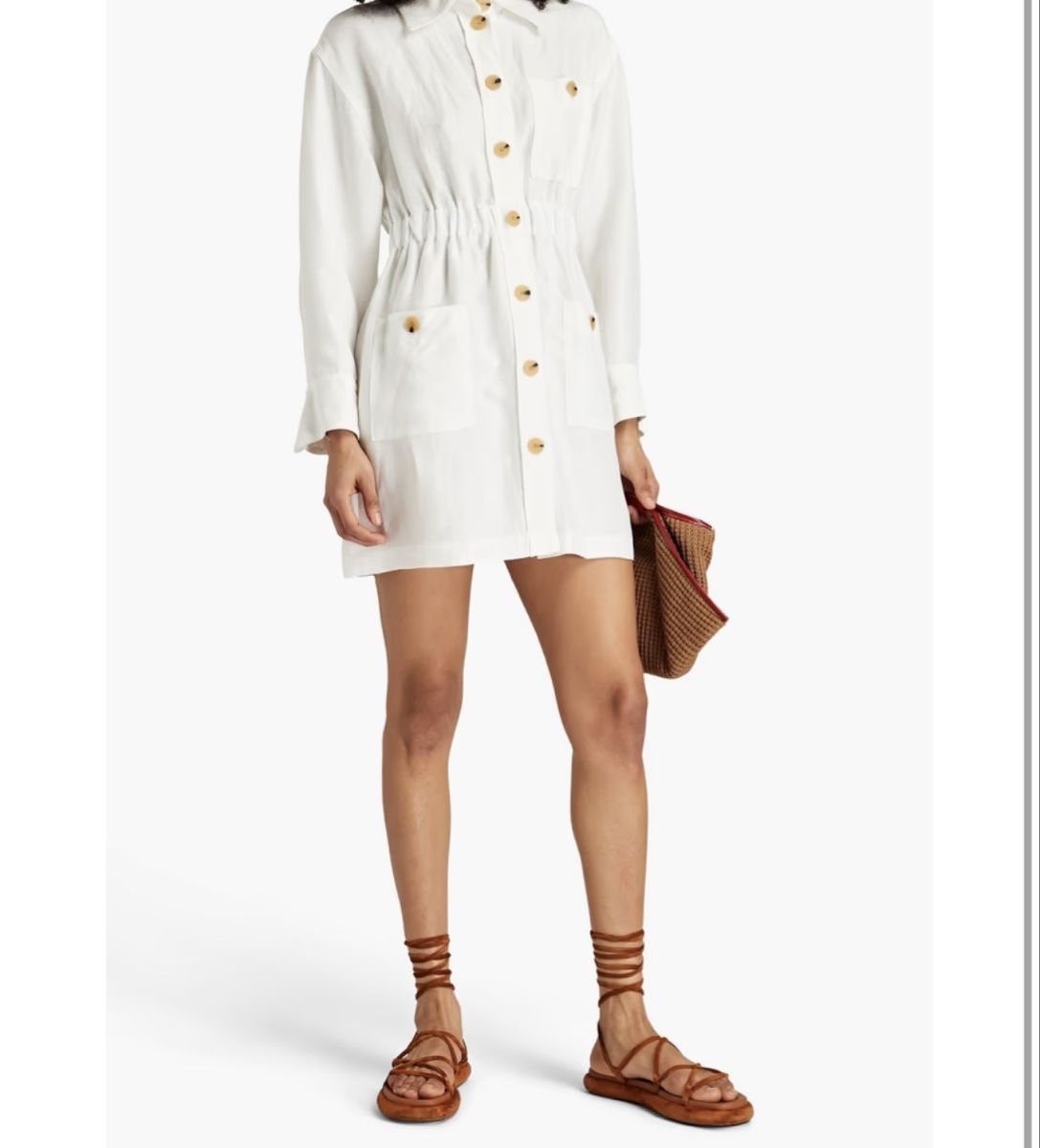 Sandro Vestiti: Robe Sandro Taille 36 Ecru Neuve avec etiquette – Usato da Cham venduto da Ezhdoll 4