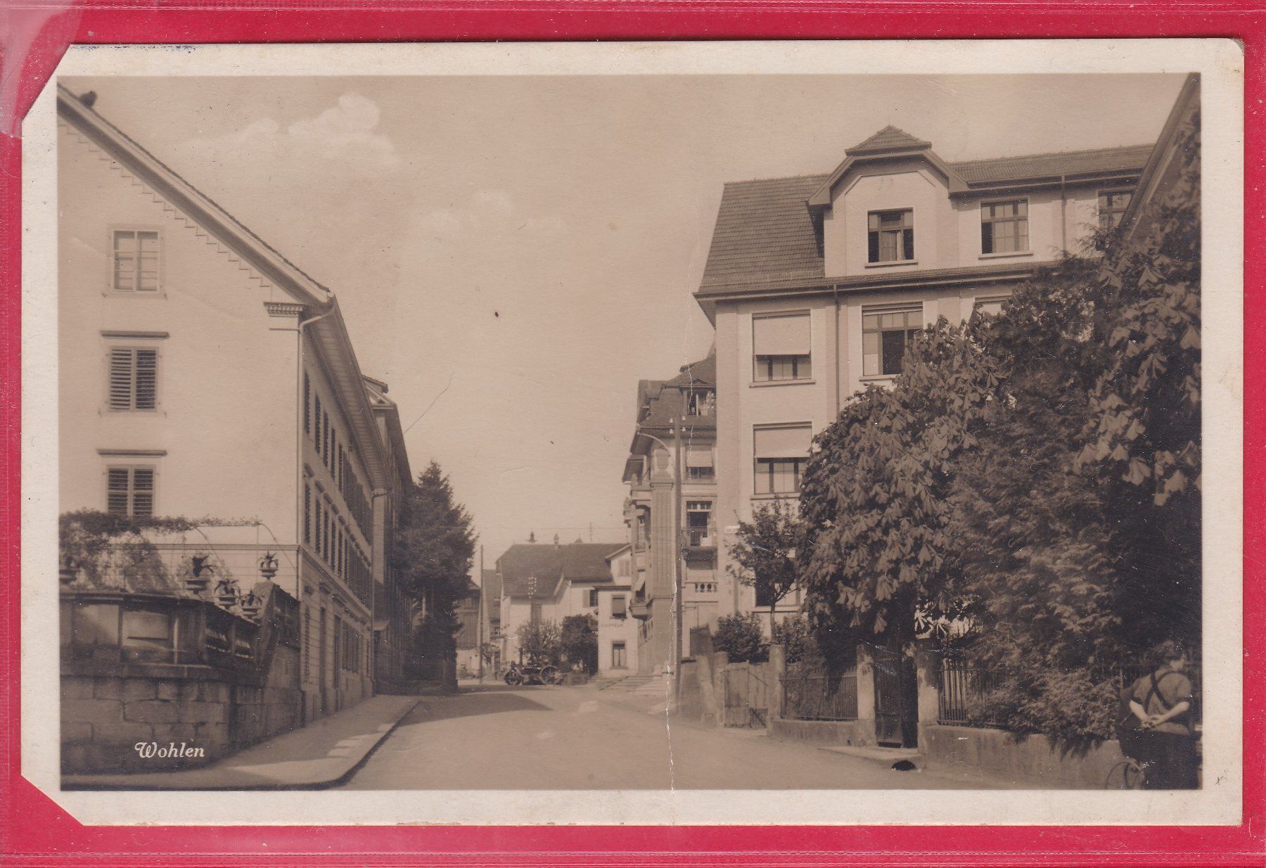 Cartoline postali: WOHLEN ( EVENT. ZENTRALSTRASSE) – Difettoso da Oberrieden venduto da Gebirgsstelze