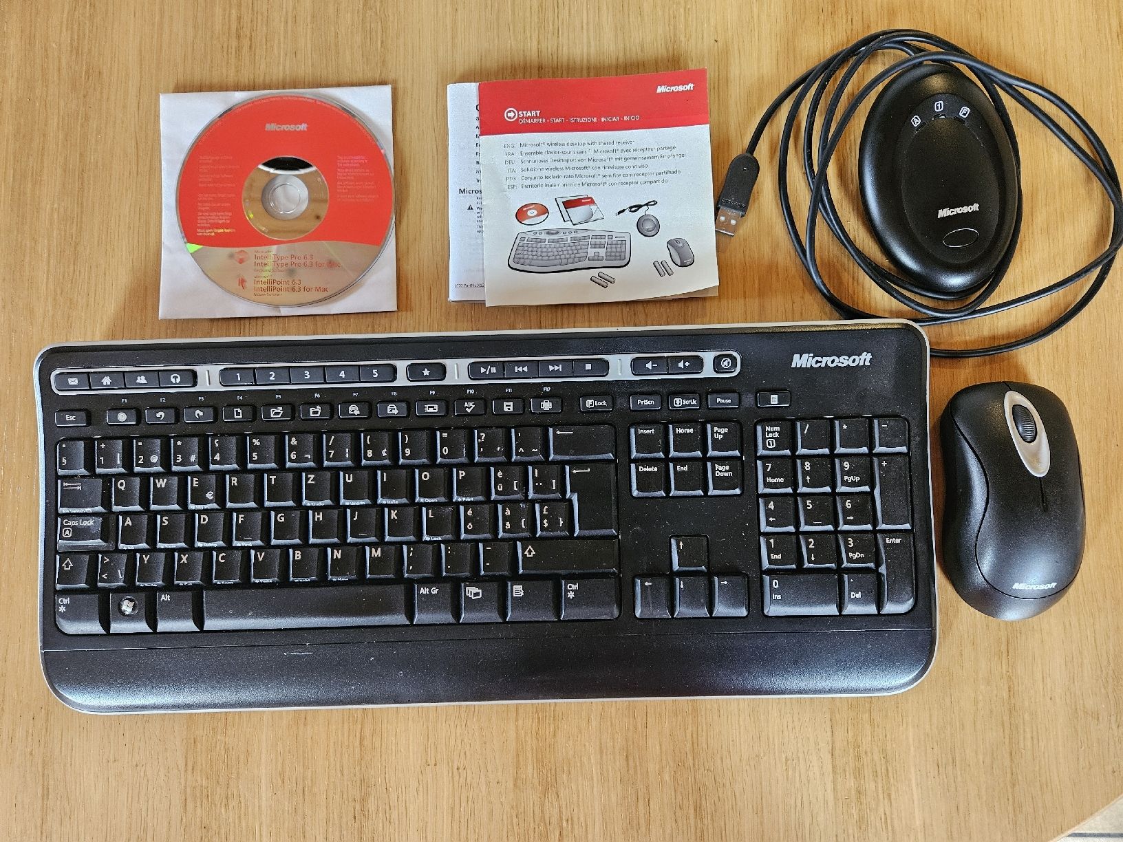 Microsoft Tastiere: Clavier Souris Microsoft sans fil IntelliType 6.3 – Usato da Bavois venduto da Patrose