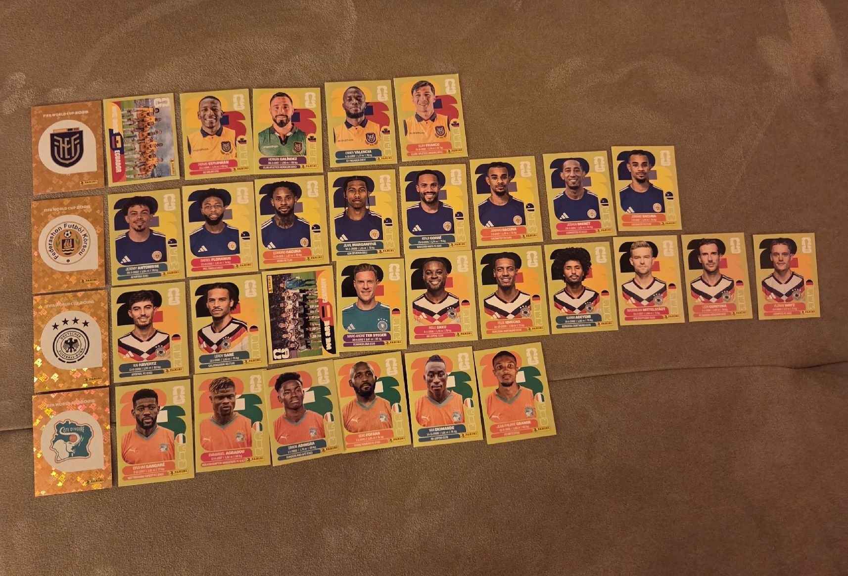 Panini Sammelbilder & Trading cards: PANINI WM 26 GRUPPE E – Neu (gemäss Beschreibung) aus Wettingen von Schiavano11