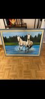 Ölgemälde Pferd im Wasser, Sommerbild, Unikat, signiert, ...