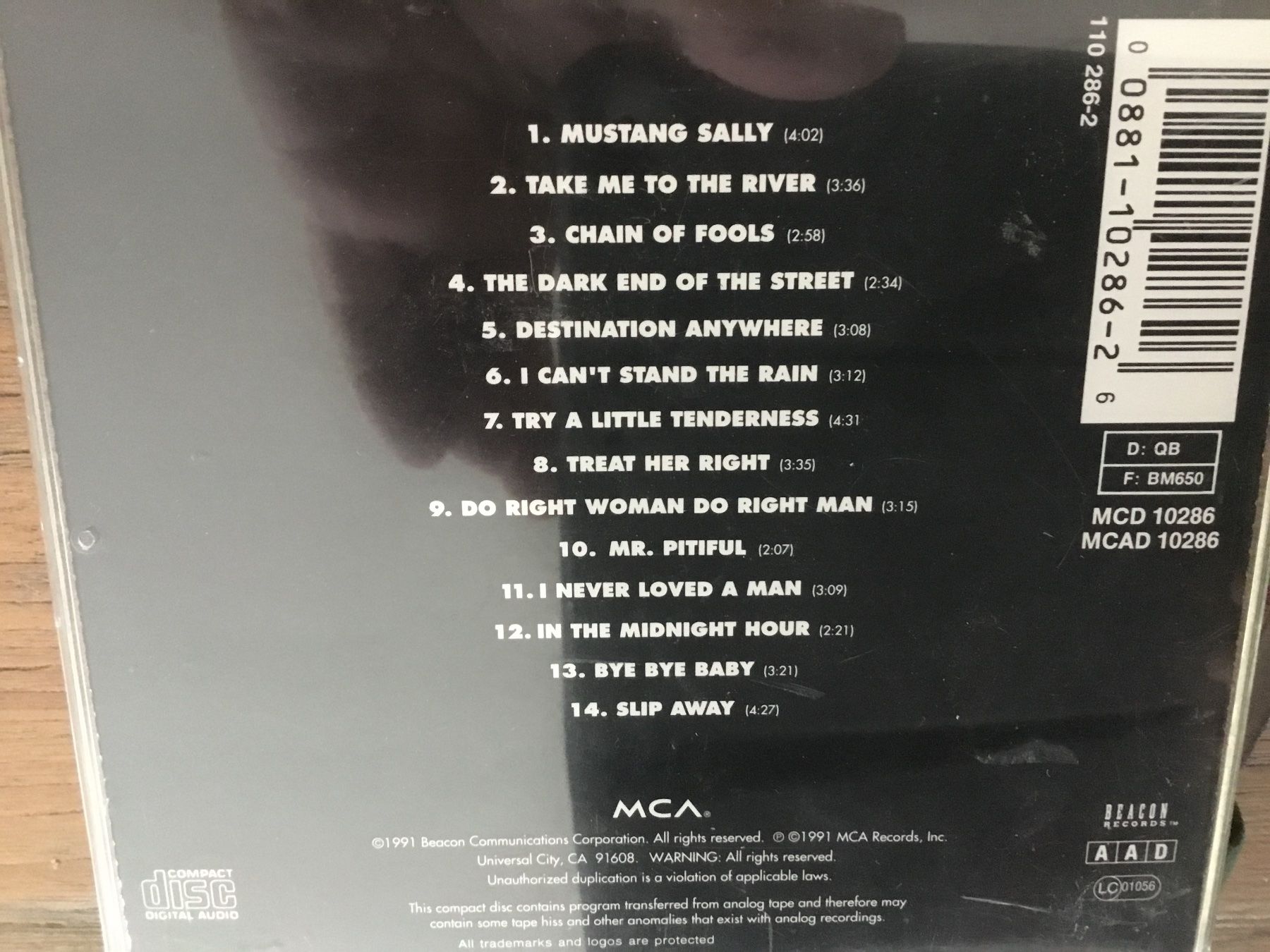 CD: The Commitments Soundtrack CD 1991. 🎸 – Usato da Thierachern venduto da sweden08 1