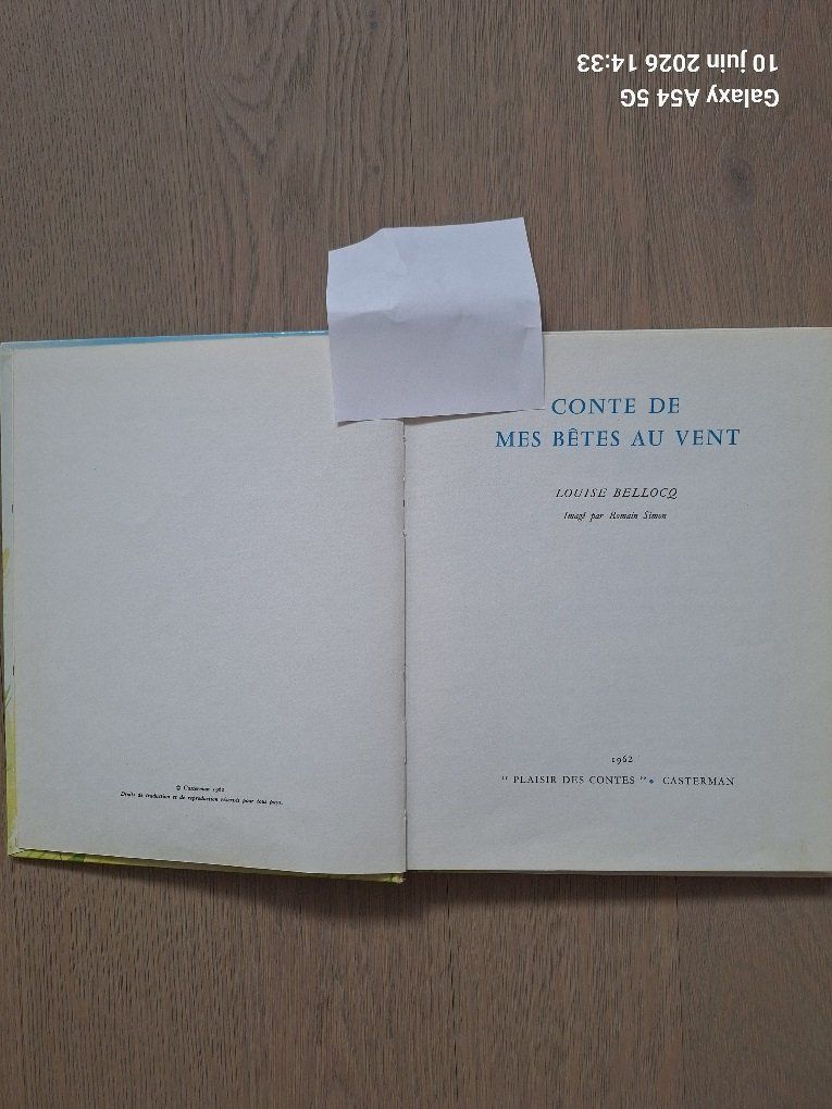 Libri: livre, conte de mes bêtes au vent – Usato da Saxon venduto da flicfloc 1