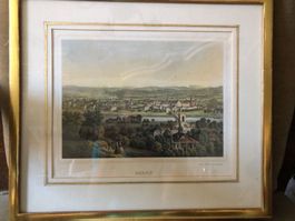 FARBLITHOGRAPHIE v.R.REY, Lenzburg.AARAU
