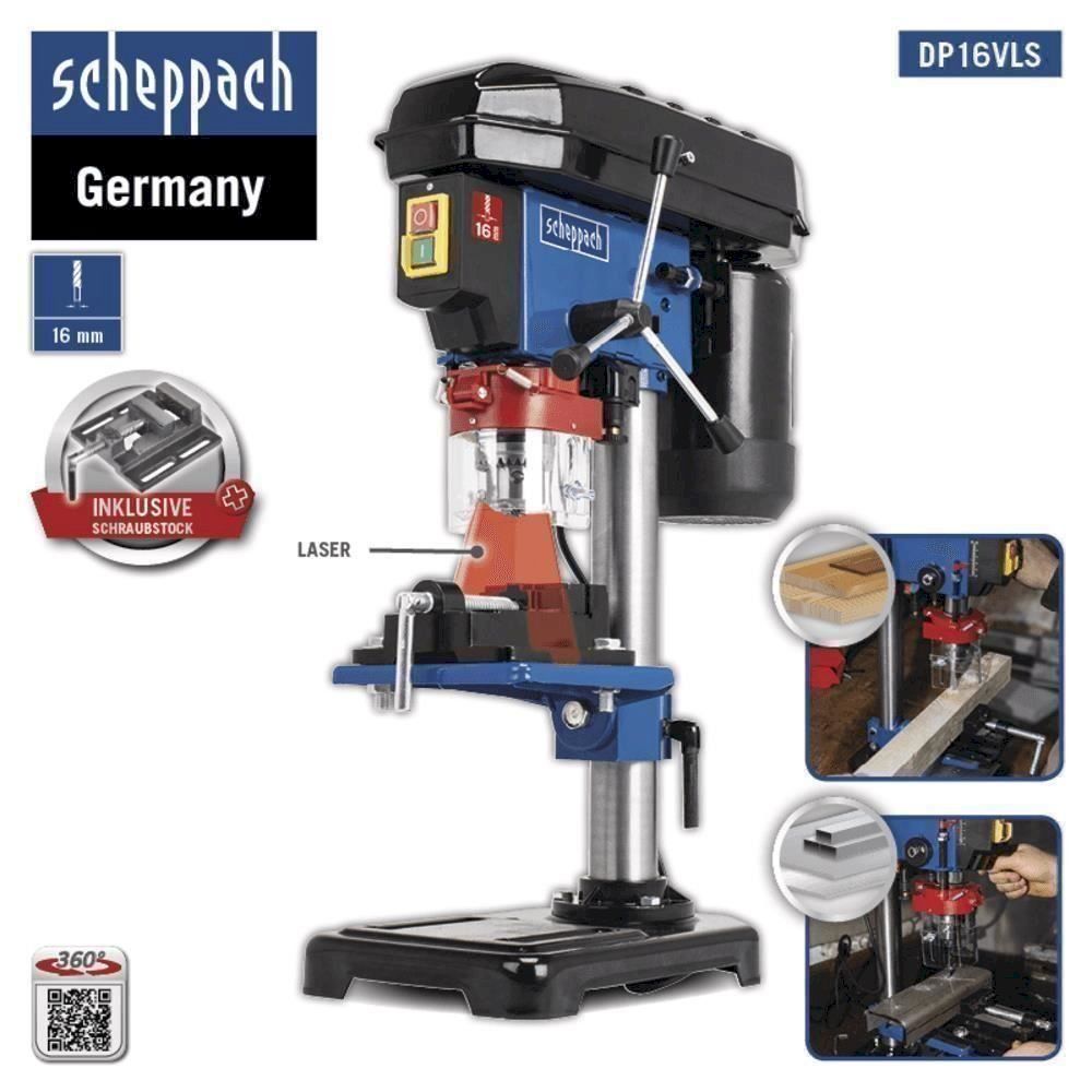 Scheppach Bohrmaschinen: Scheppach Tischbohrmaschine, DP16VLS – Neu und originalverpackt aus Bottighofen von zaap 1