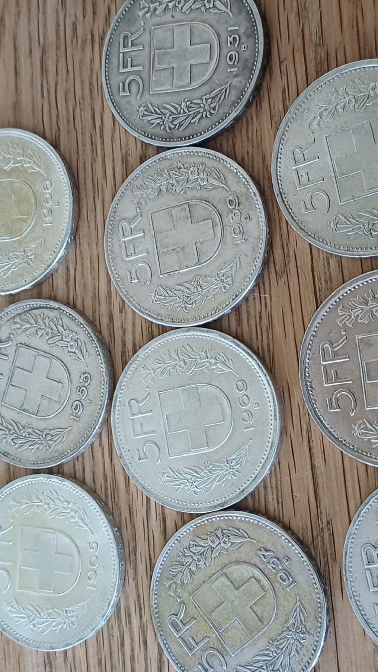 Tutti le monete: 10 X 5 Franken  aus  Silber – Usato da Flawil venduto da Pinkmalibu 4
