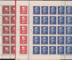 1932, Nr.191-193 (Gotthardbahn) Bogenteile postfrisch. 50.-