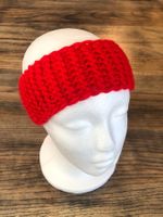 NEU handgestricktes Stirnband in rot
