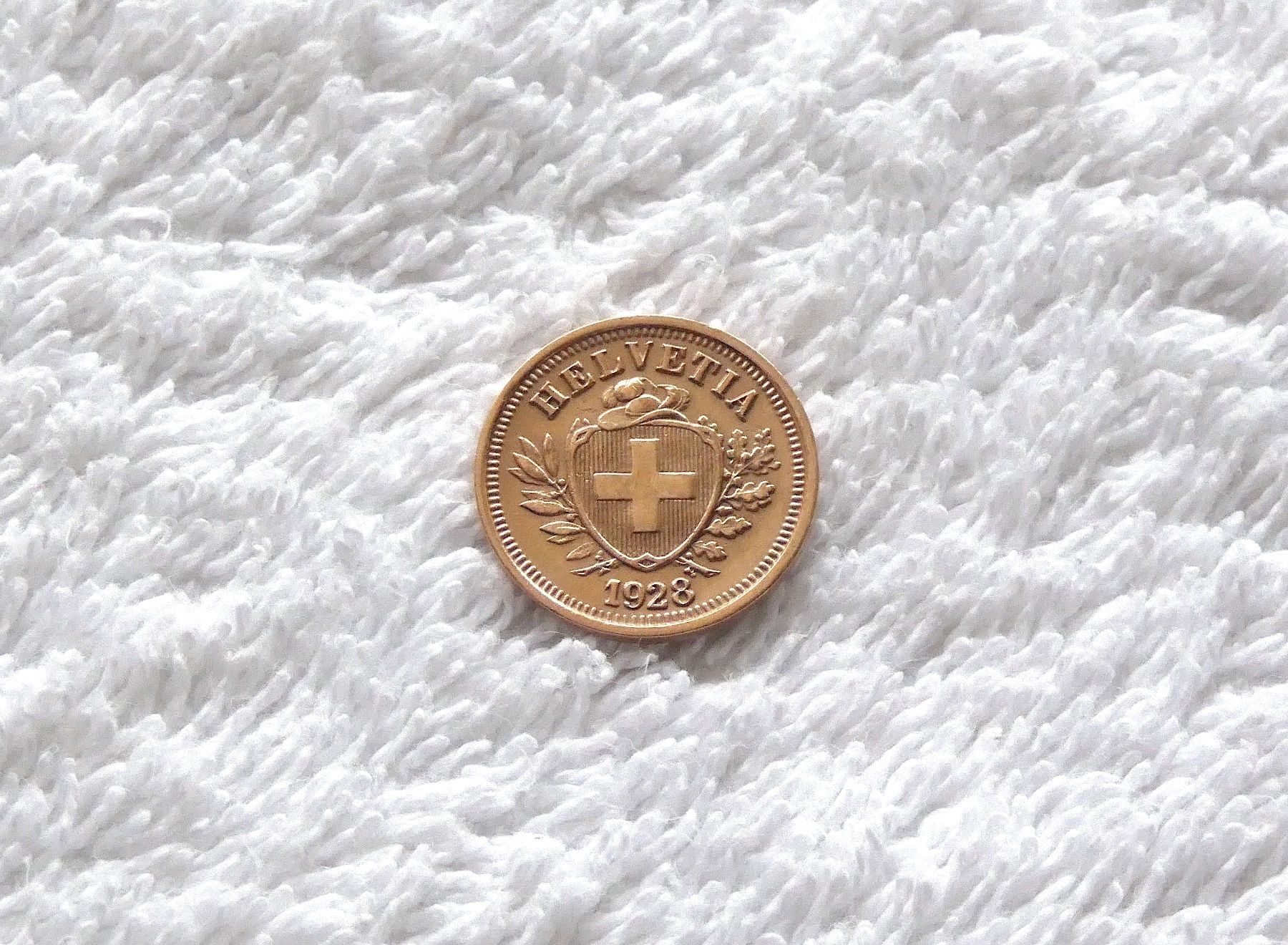 Tutti le monete: 1 centime/Rappen 1928 – Usato da Nyon venduto da Ilmi09