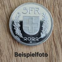 5 Franken 2022 unzirkuliert direkt aus Rolle SNB - top Stück