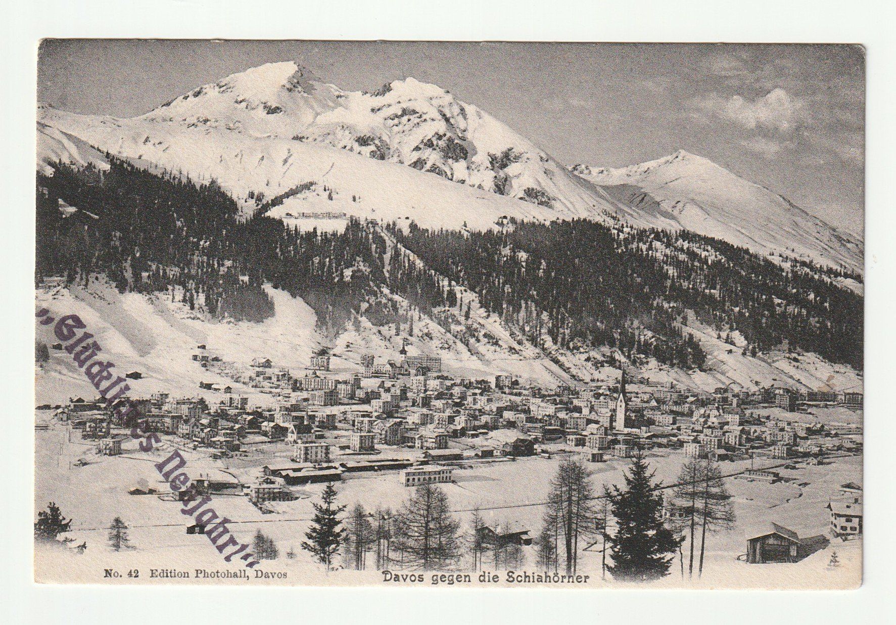 Cartoline postali: Ansichtskarte Davos Schiahorner 31.12.1905 – Usato da St. Gallen venduto da Ricardo_Deals